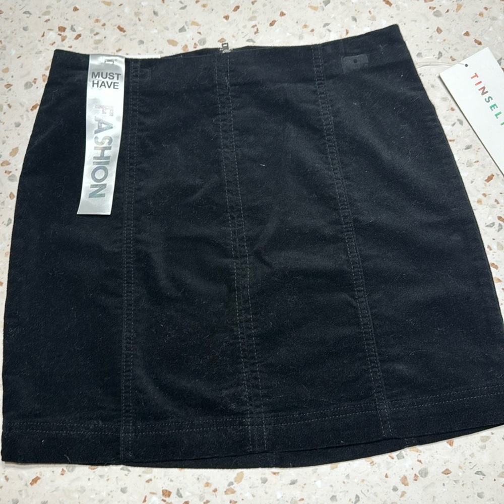 Black Velvet Skirt Size Small